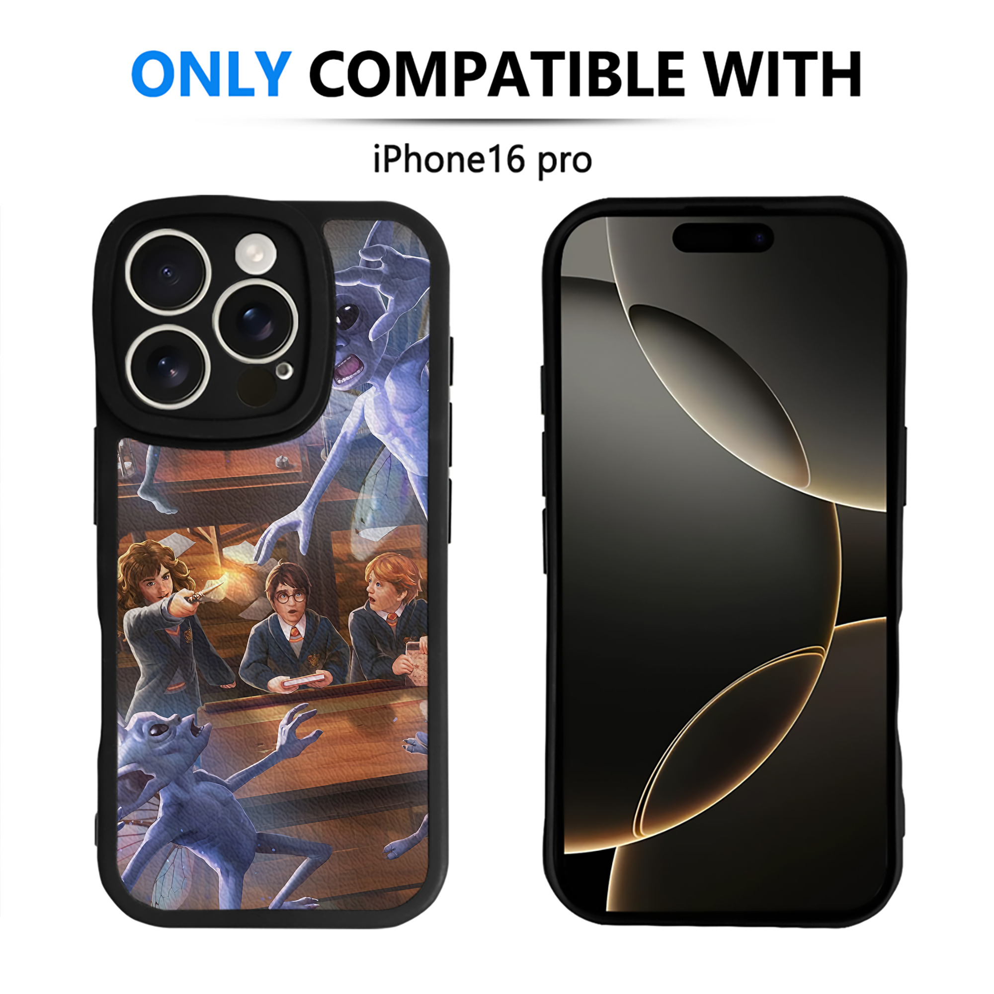 （画像用） Harry Potter ハリー・ポッターシリーズ 【iPhone 16シリーズ対応】シリコンスマホケース（レザー調） 材質：シリコン